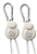 Sun Grip Push Button Light Hanger 1/8 in White -1/Pair